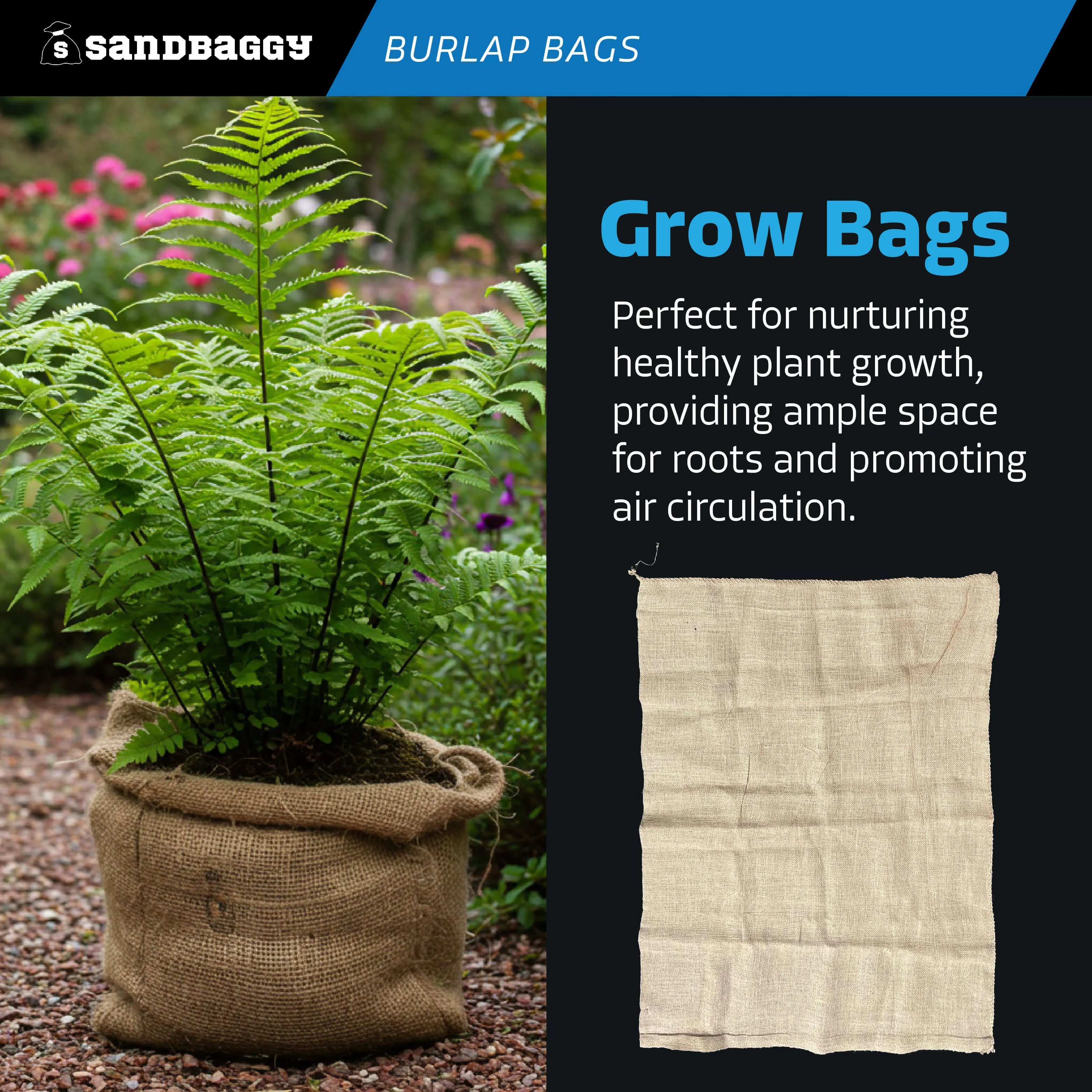36" x 48" Extra Large Burlap Bags (200 Lb Capacity) - Food Grade