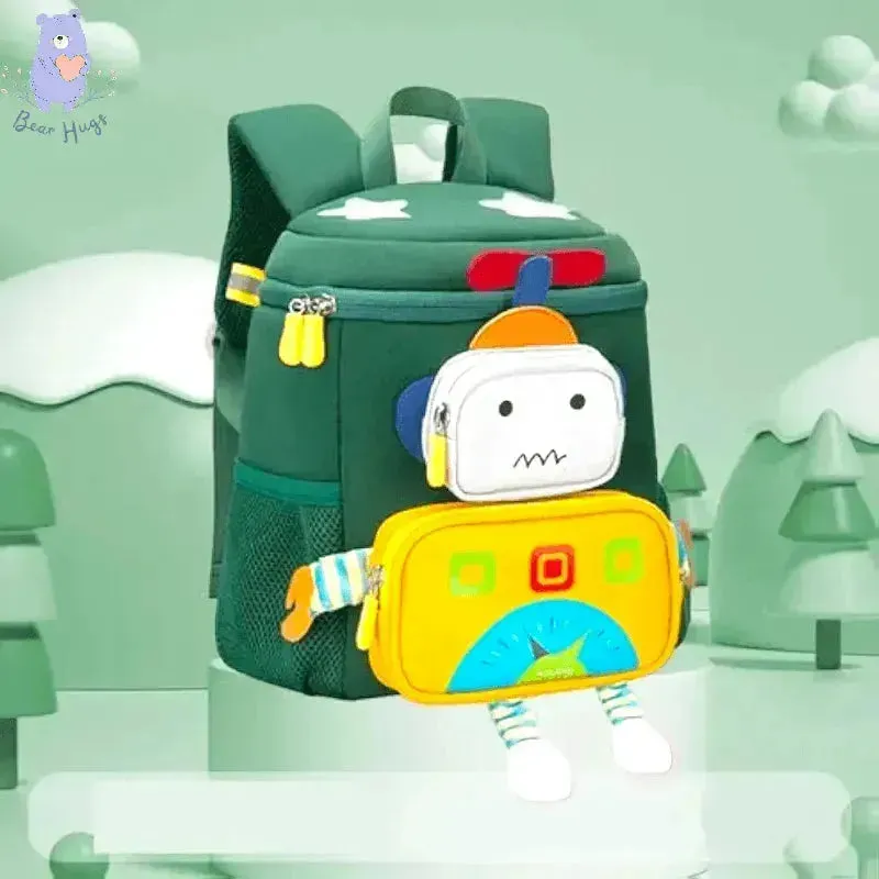 3D Robot Kindergarten Kids Backpack