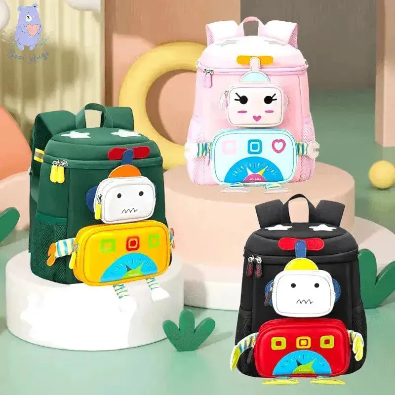3D Robot Kindergarten Kids Backpack