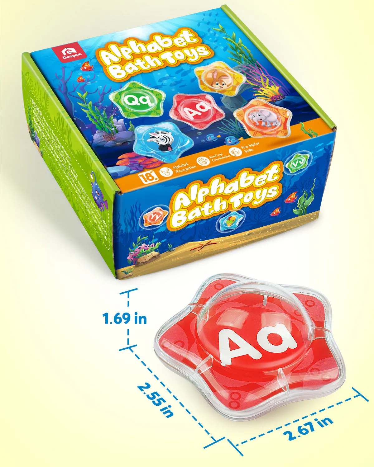 Alphabet Letters Floating Bath Toys