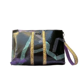 Beach Clutch - Blues Confetti