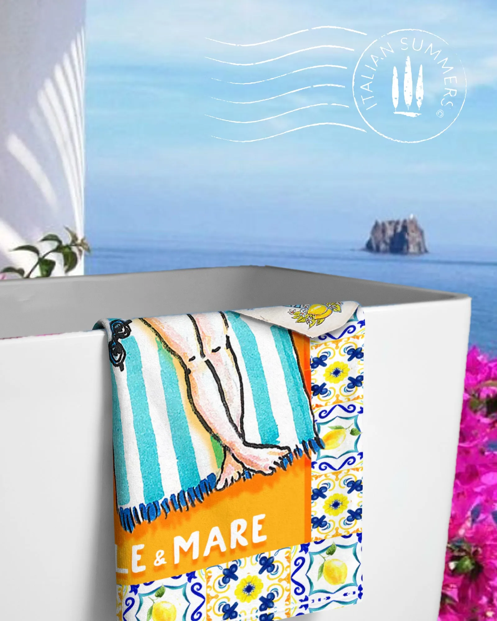 Beach towel Italian Seaside
