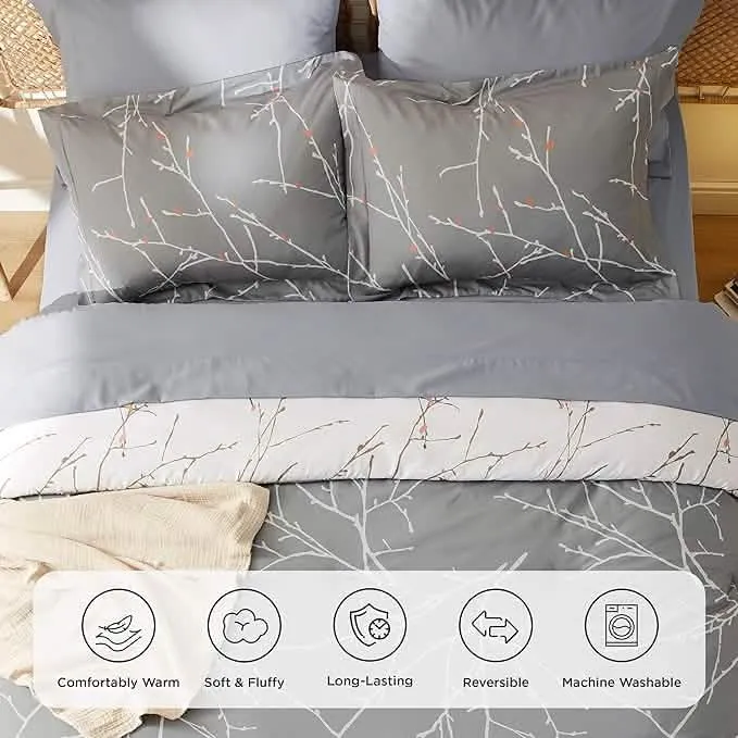 Bedsure Tree Branch Floral Pattern Bed in A Bag