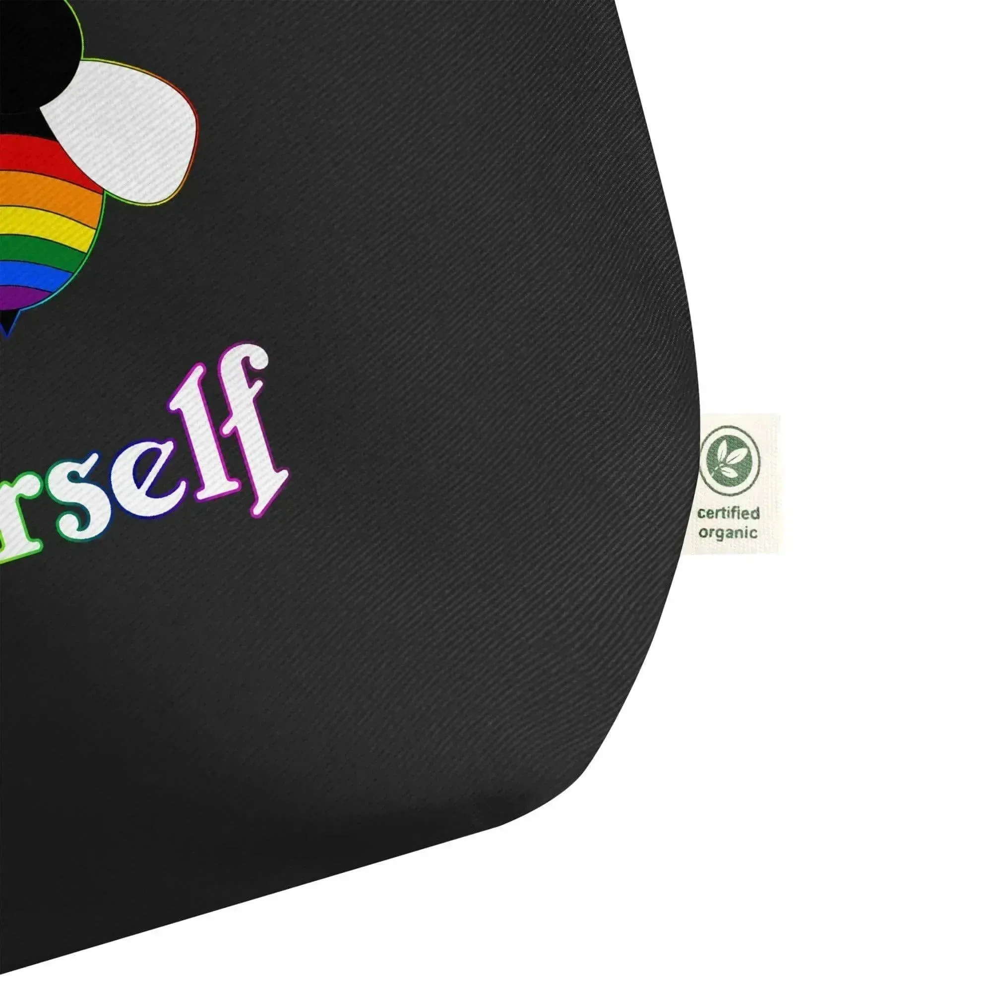 Bee Yourself Be Pridge LGBT Large organic tote bag