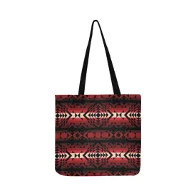 Black Rose Reusable Shopping Bag (Two sides)