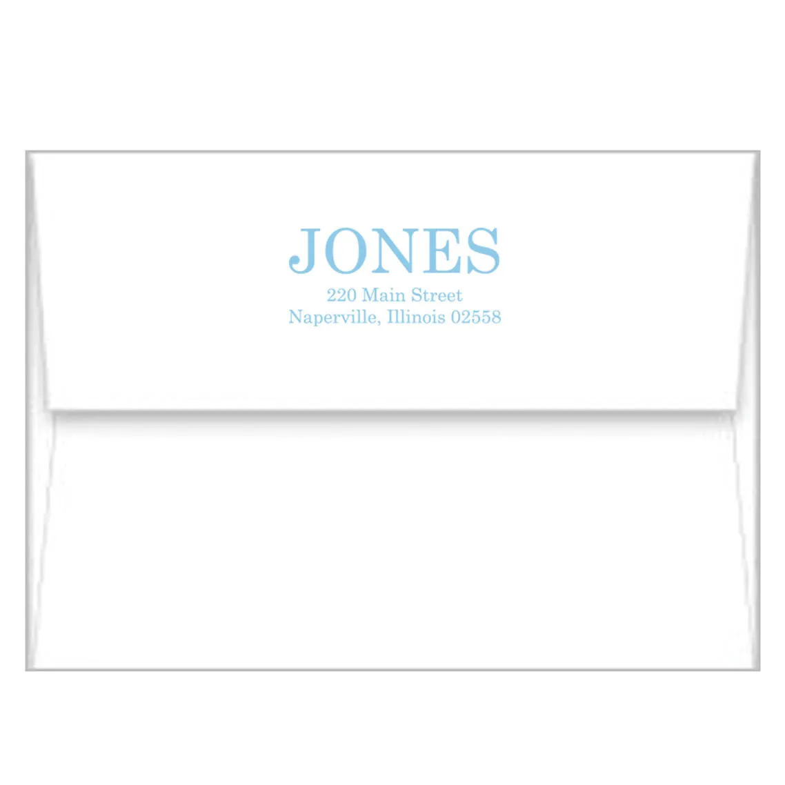 Blue   Chartreuse Greek Key Border Personalized Flat Notecards