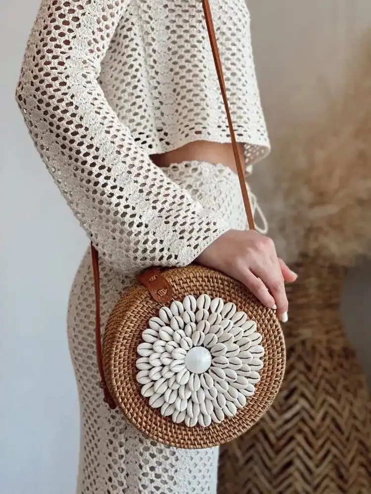Boho You Brown Round shell / Kaodhi Sling Bag