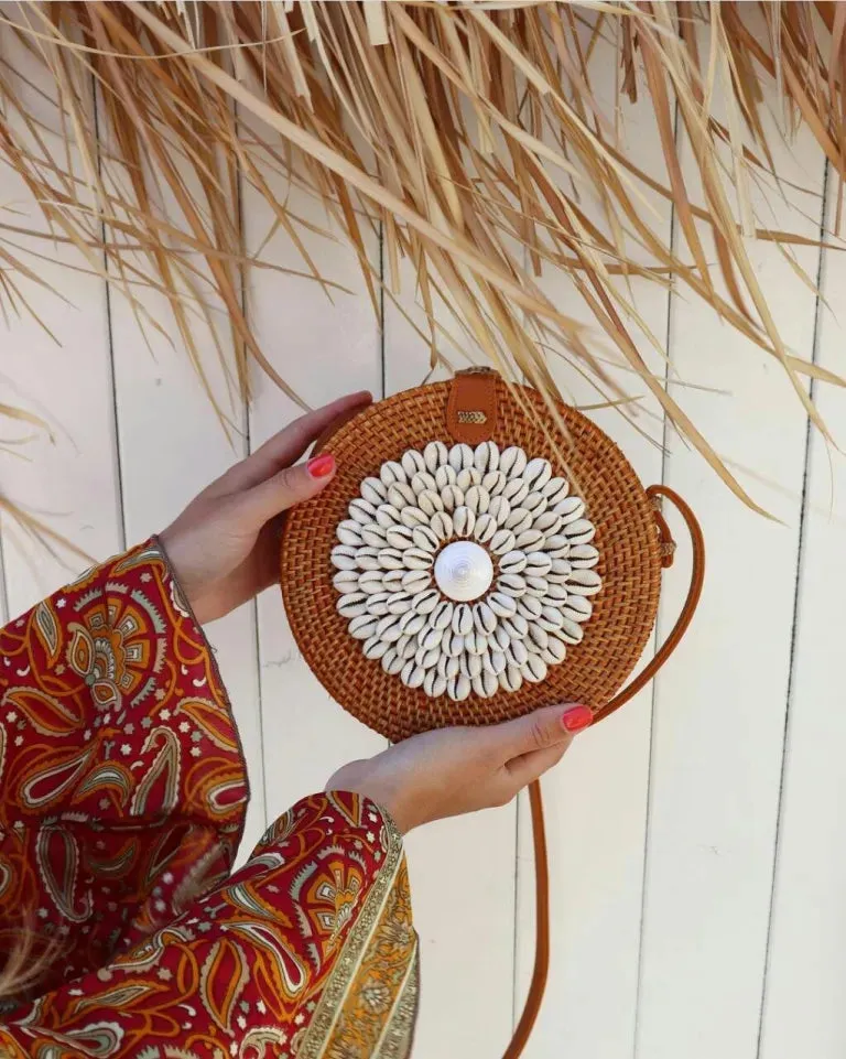 Boho You Brown Round shell / Kaodhi Sling Bag