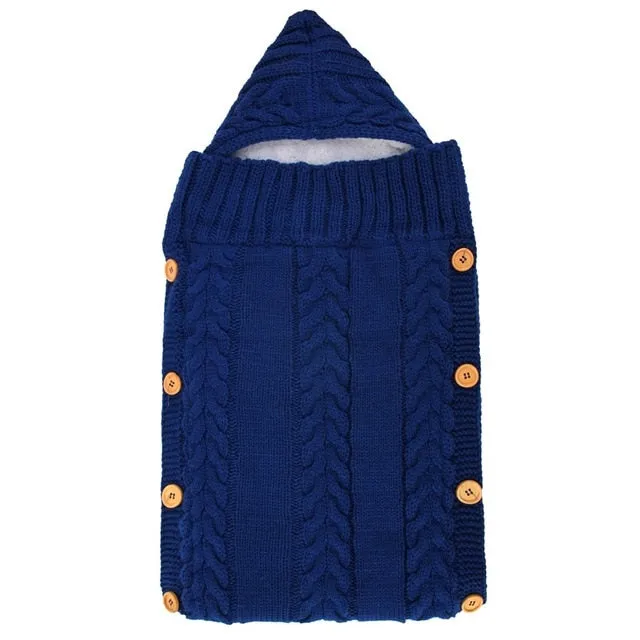 Button Knit Stroller Bag