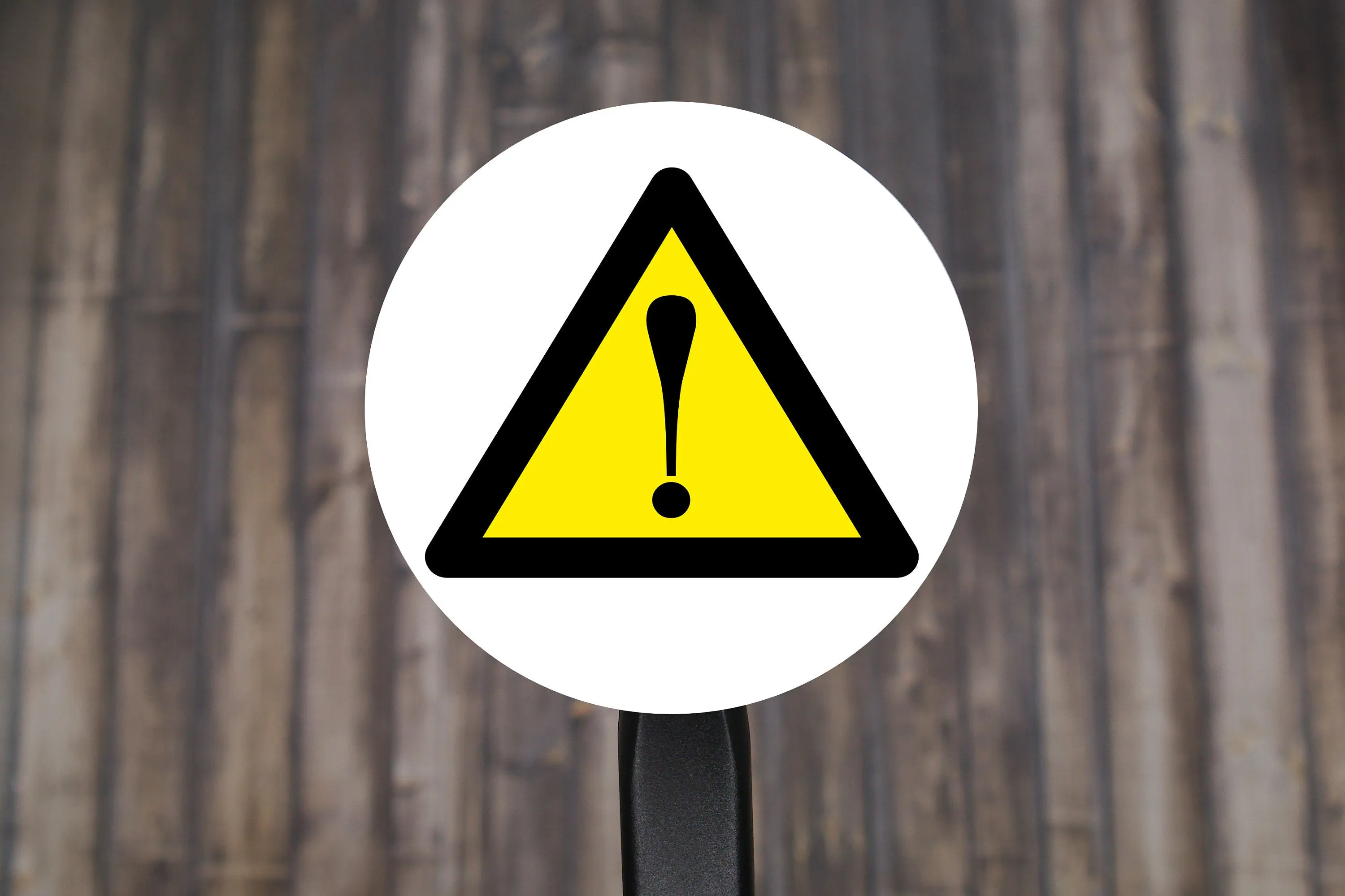 Caution Warning Label Round Stickers, Warning Seals, Warning Stickers,  2" Circle Stickers | Set of 12