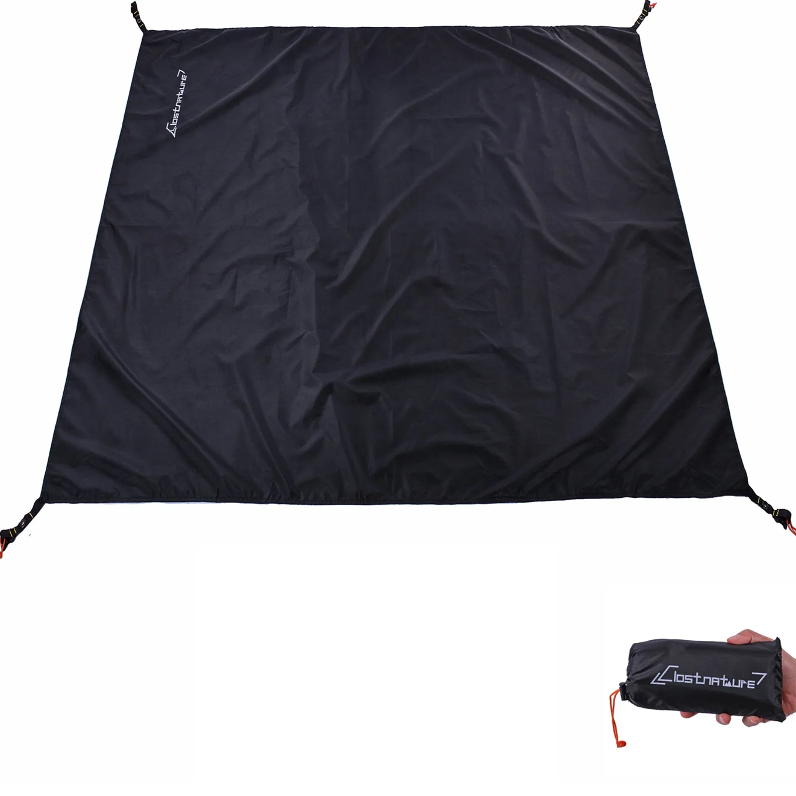 Clostnature 4-Person Tent Footprint - Waterproof Camping Tarp, Ultralight Ground Sheet Mat for Hiking, Backpacking, Hammock, Beach - Storage Bag Included