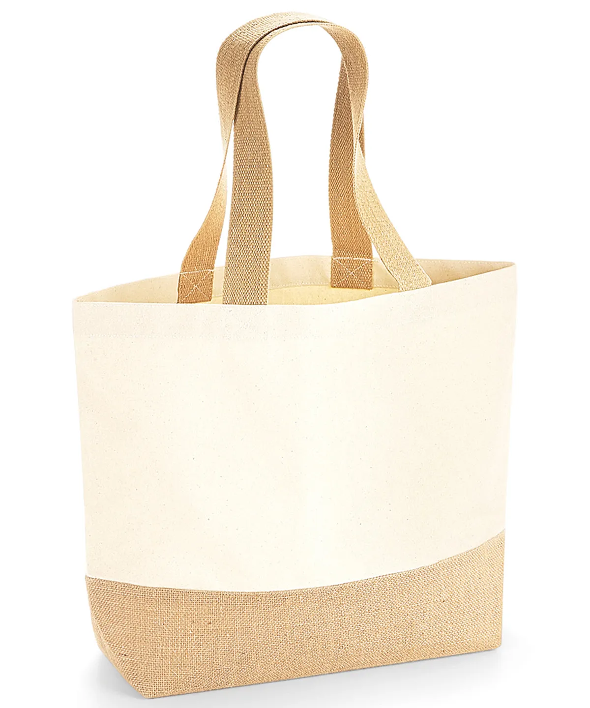 Coffee & Chaos Jute Base Canvas Tote Bag
