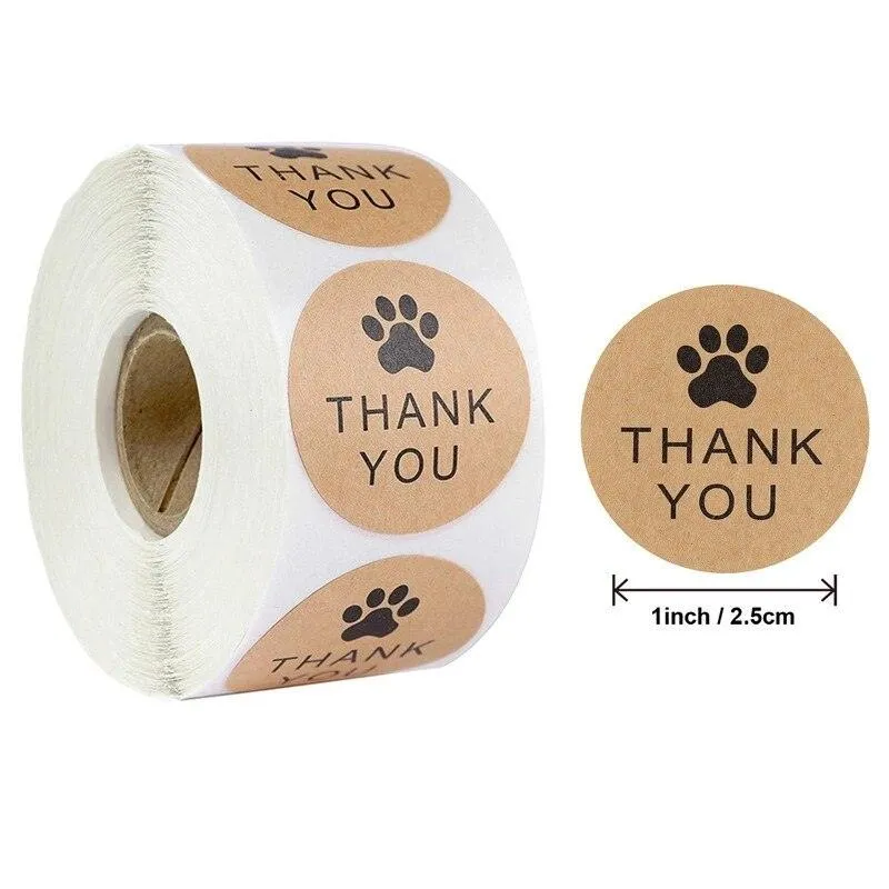 Colorful 500-Piece Holiday Gift Bag Seal Stickers for Treats