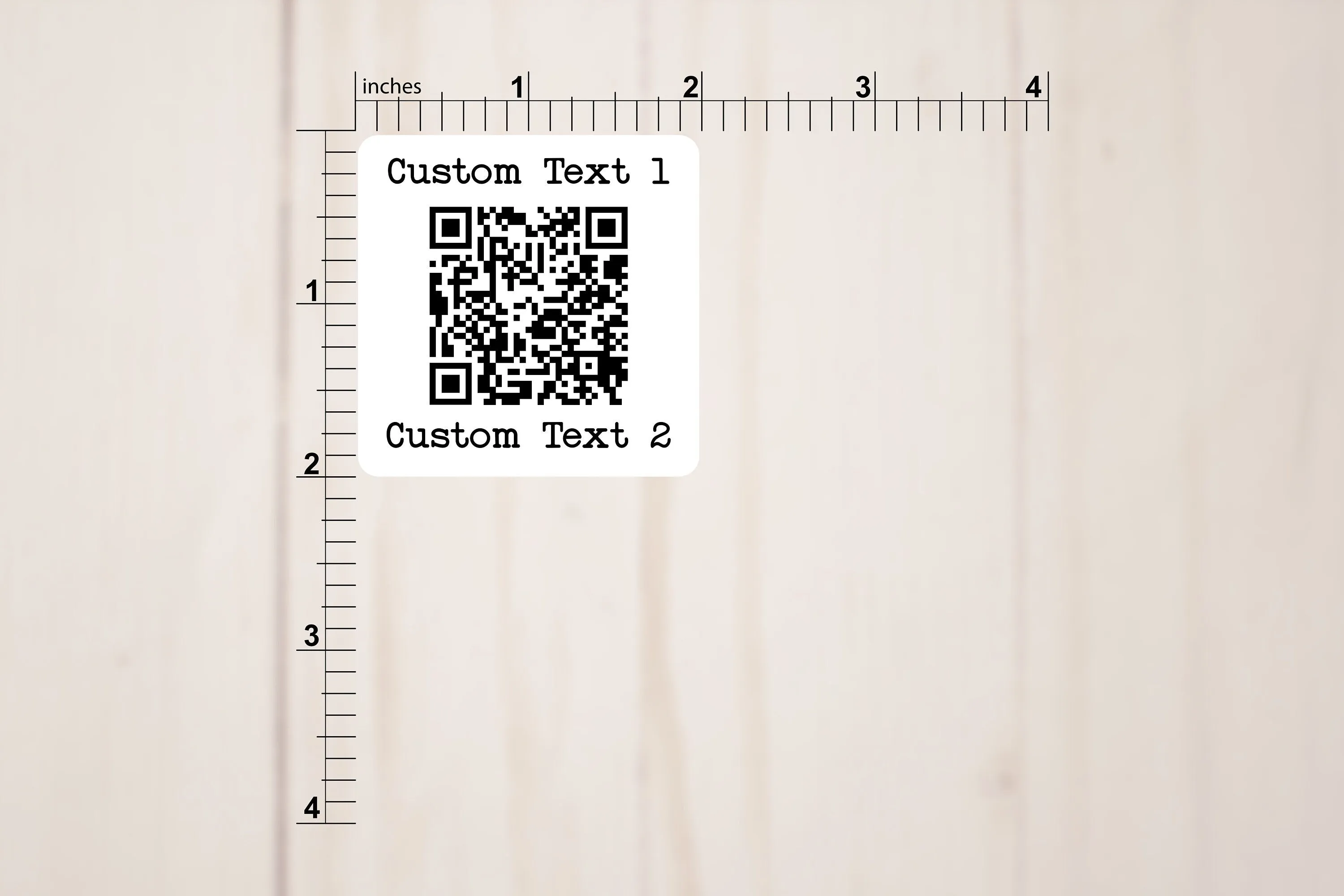 Custom QR Code Square Stickers | 2" x 2"  Square Labels | Personalized QR Code Stickers | Custom Labels On A Roll