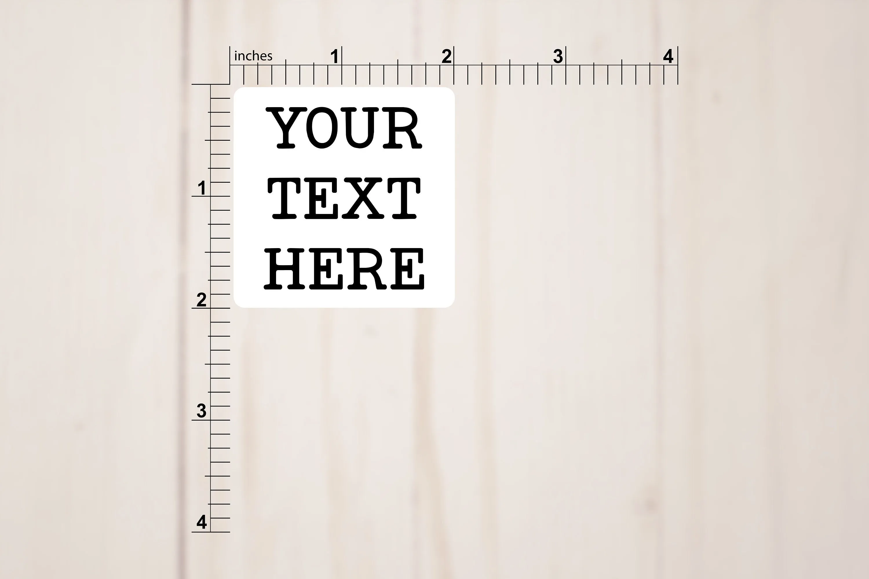Custom Sticker Labels - 2" Square, 2" x 1", or 3" x 1"
