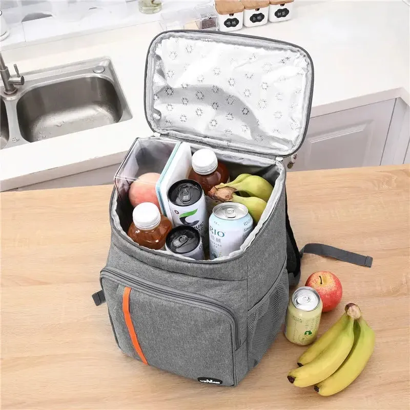 Durable insulated case 20L Portable Thermal Lunch Bag Food Box Durable Waterproof Cooler Ice Insulated Case Camping Oxford Dinner Backpacks Icebox