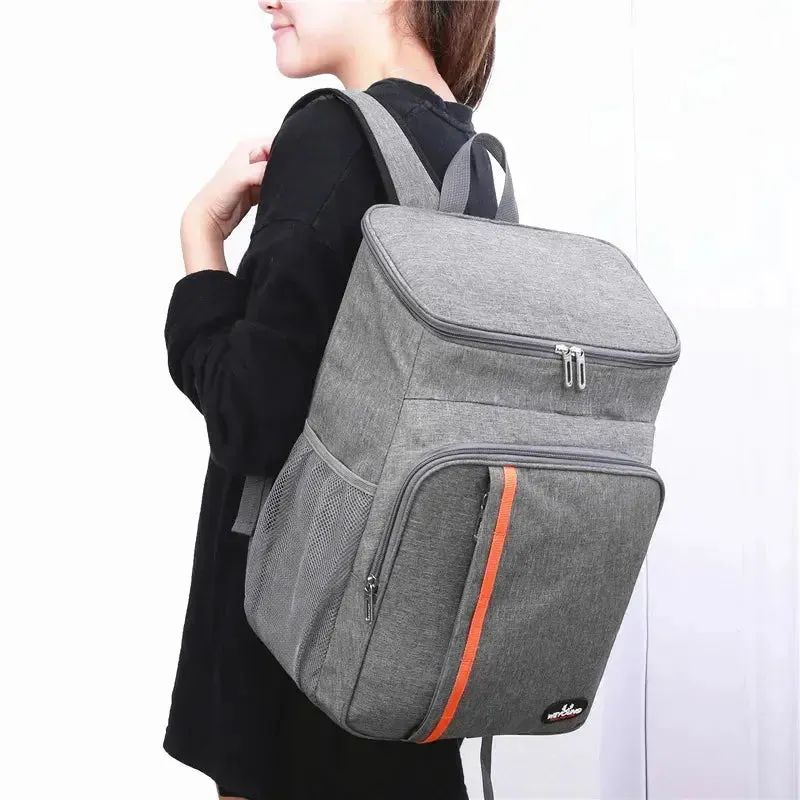 Durable insulated case 20L Portable Thermal Lunch Bag Food Box Durable Waterproof Cooler Ice Insulated Case Camping Oxford Dinner Backpacks Icebox