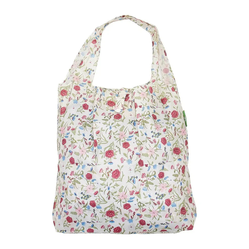 Eco Chic Beige Floral Shopper