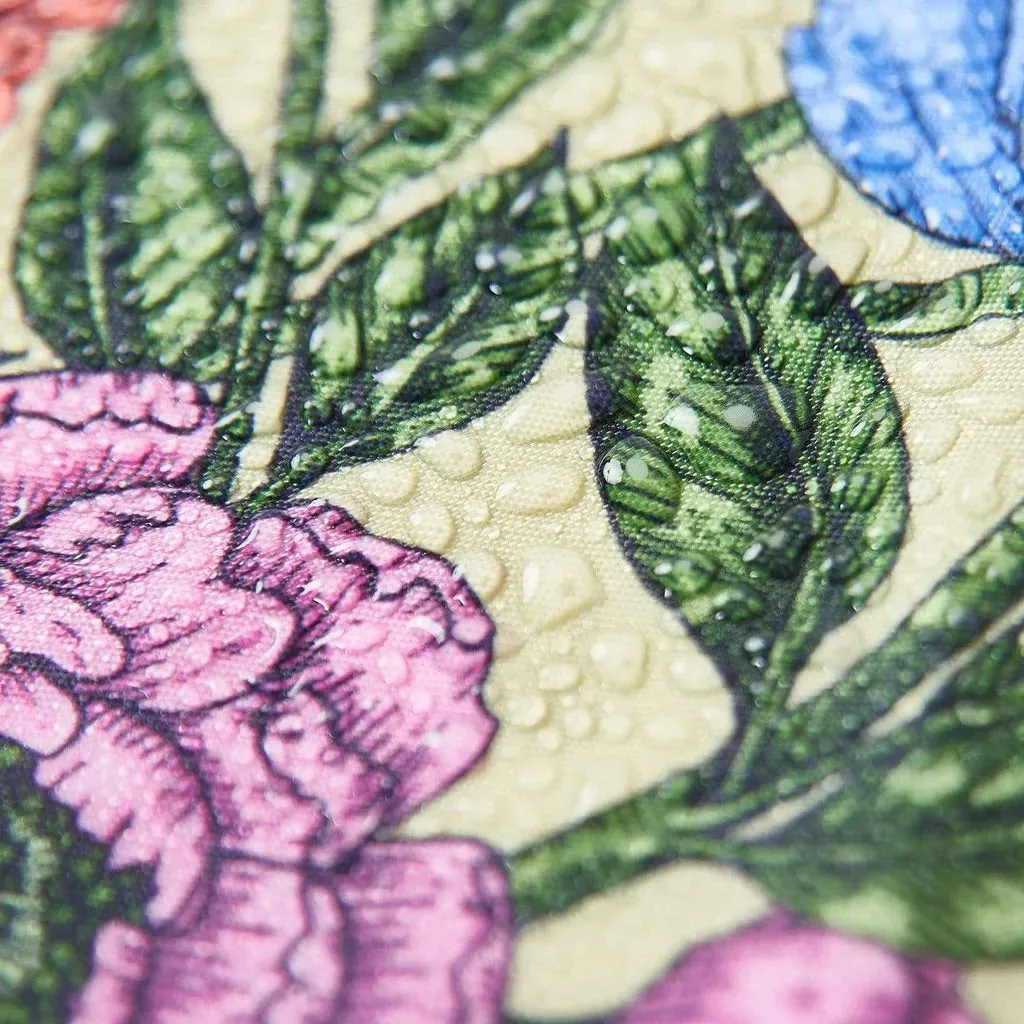 Eco Chic Lightweight Foldable Reusable Shopping Bag Peonies