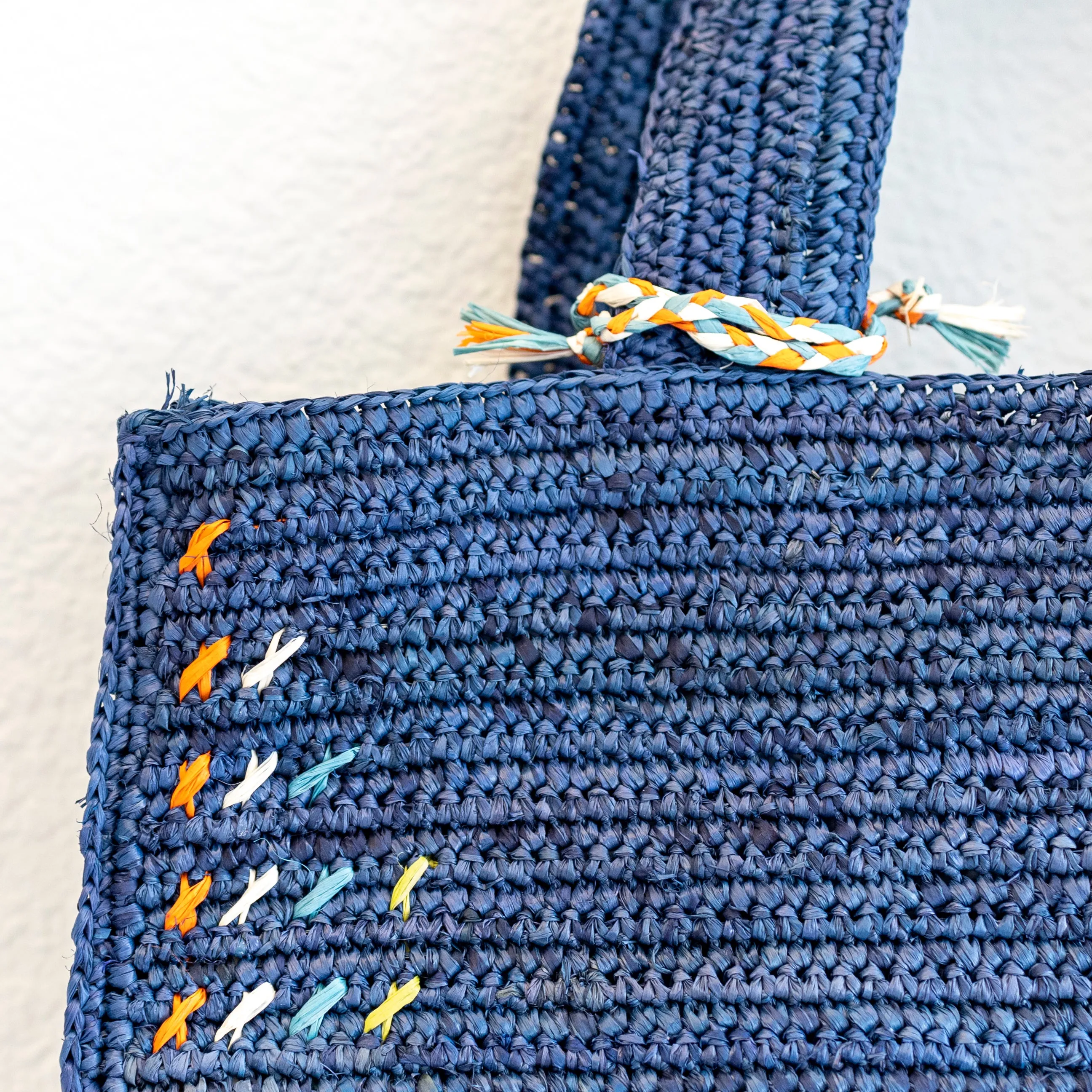 Elena Handbags Everyday Small Raffia Straw Handbag
