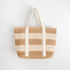 Elena Handbags Straw Woven Beach Tote