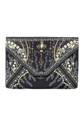 ENVELOPE CLUTCH BLACK