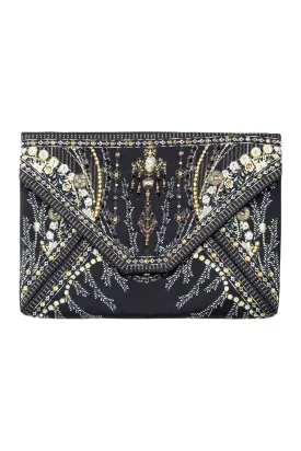 ENVELOPE CLUTCH BLACK