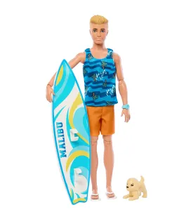 Fab Ken Beach Doll with Surfboard