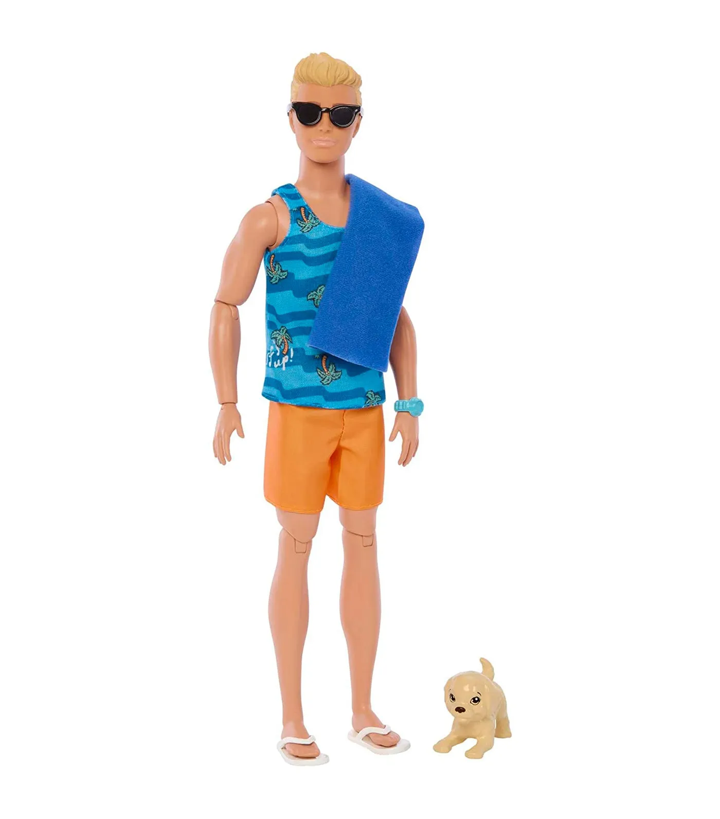 Fab Ken Beach Doll with Surfboard