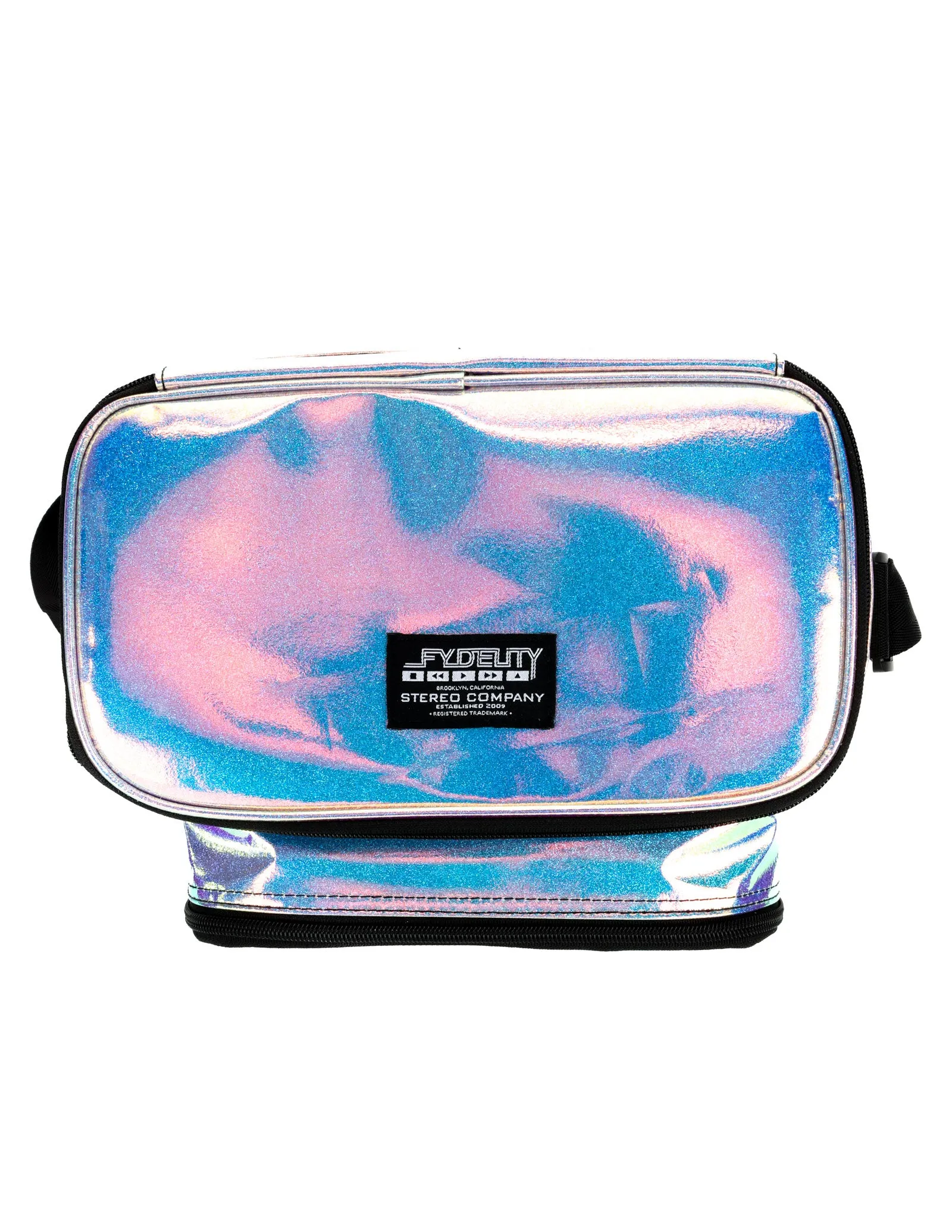 FI-HI Cooler | Bluetooth Speakers | 12-Can |Glitterati Purple
