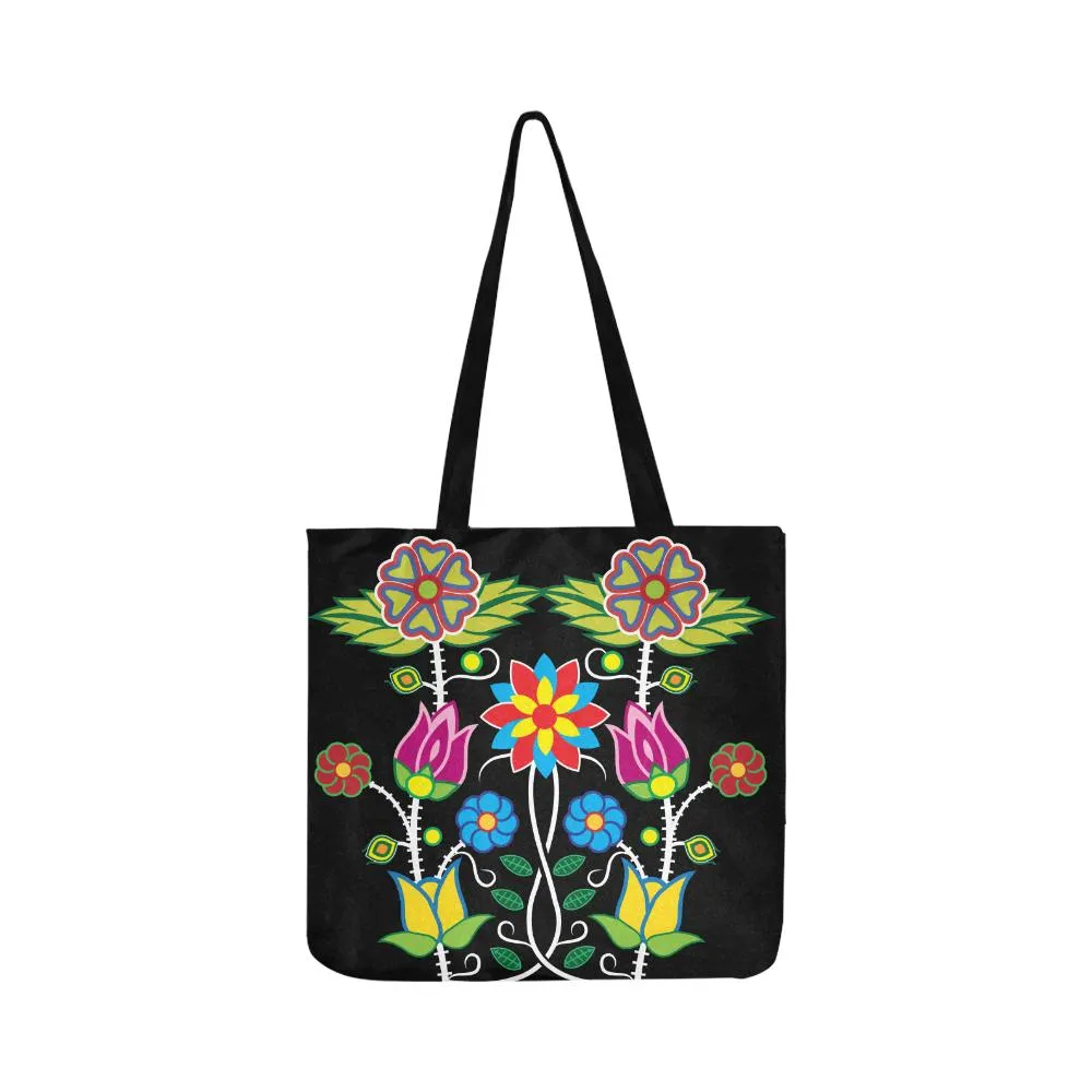 Floral Beadwork-04 Reusable Shopping Bag (Two sides)