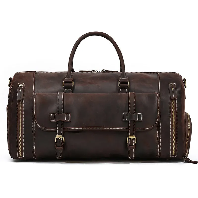 Funki Buys | Bags | Travel Bags | Men's Leather Overnight Bag