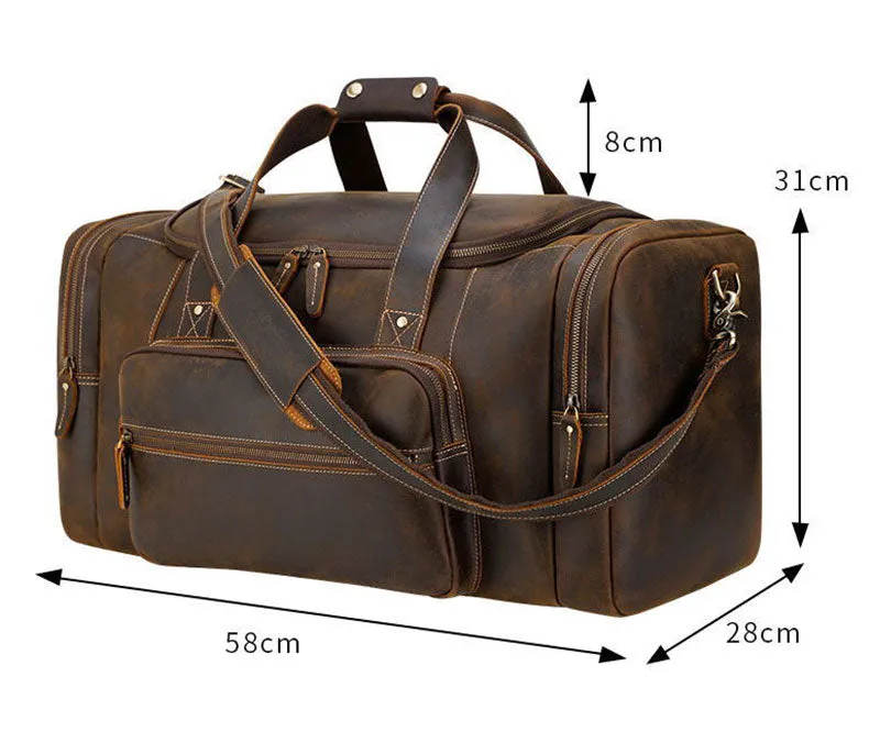 Funki Buys | Bags | Travel Bags | Men's Leather Overnight Bag