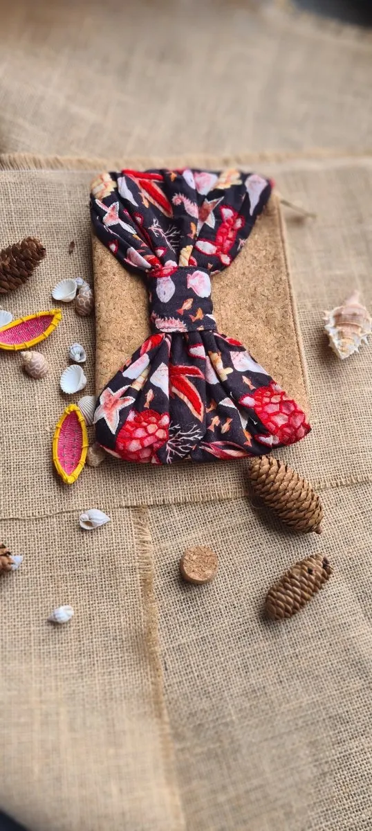 Handcrafted Reeva Bow Cork Clutch
