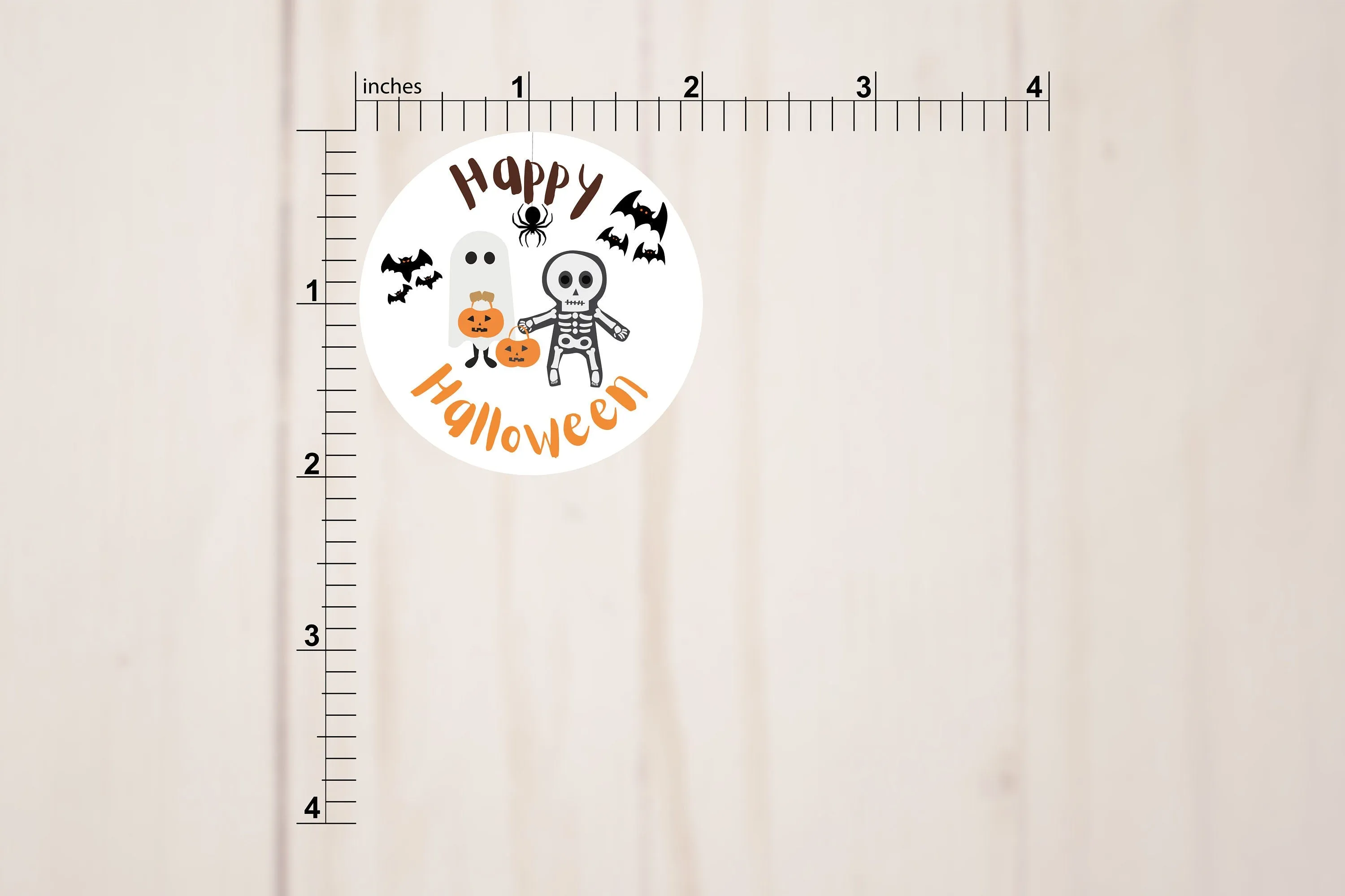 Happy Halloween Round Stickers
