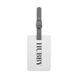 Hubby Saffiano Polyester Luggage Tag, Rectangle