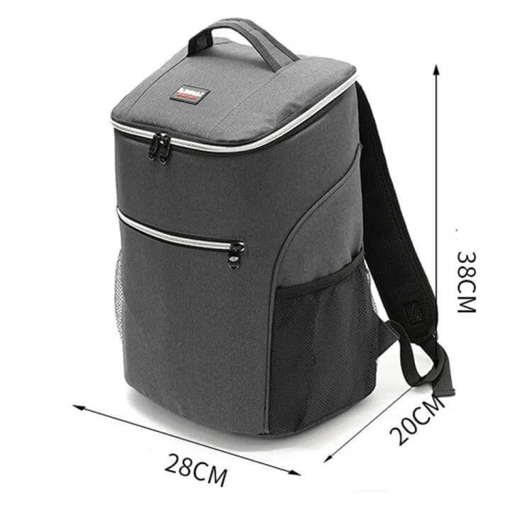 Insulated Outdoor Picnic Backpack - Waterproof Oxford Cloth Cooler Bag