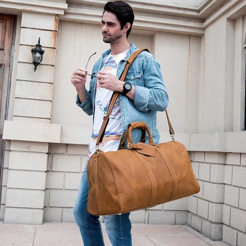 Jonathan Large Cow Leather Duffel Bag