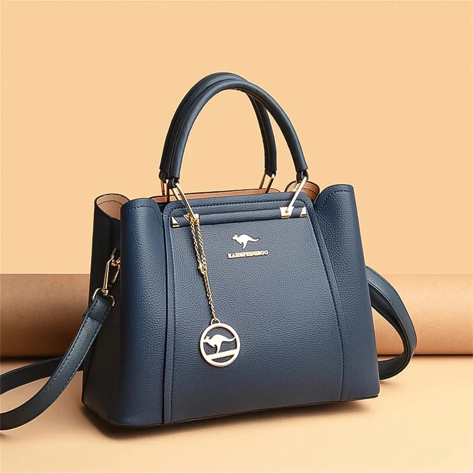 KAIDIFEINIROO-Luxury Soft Leather Large Handbag