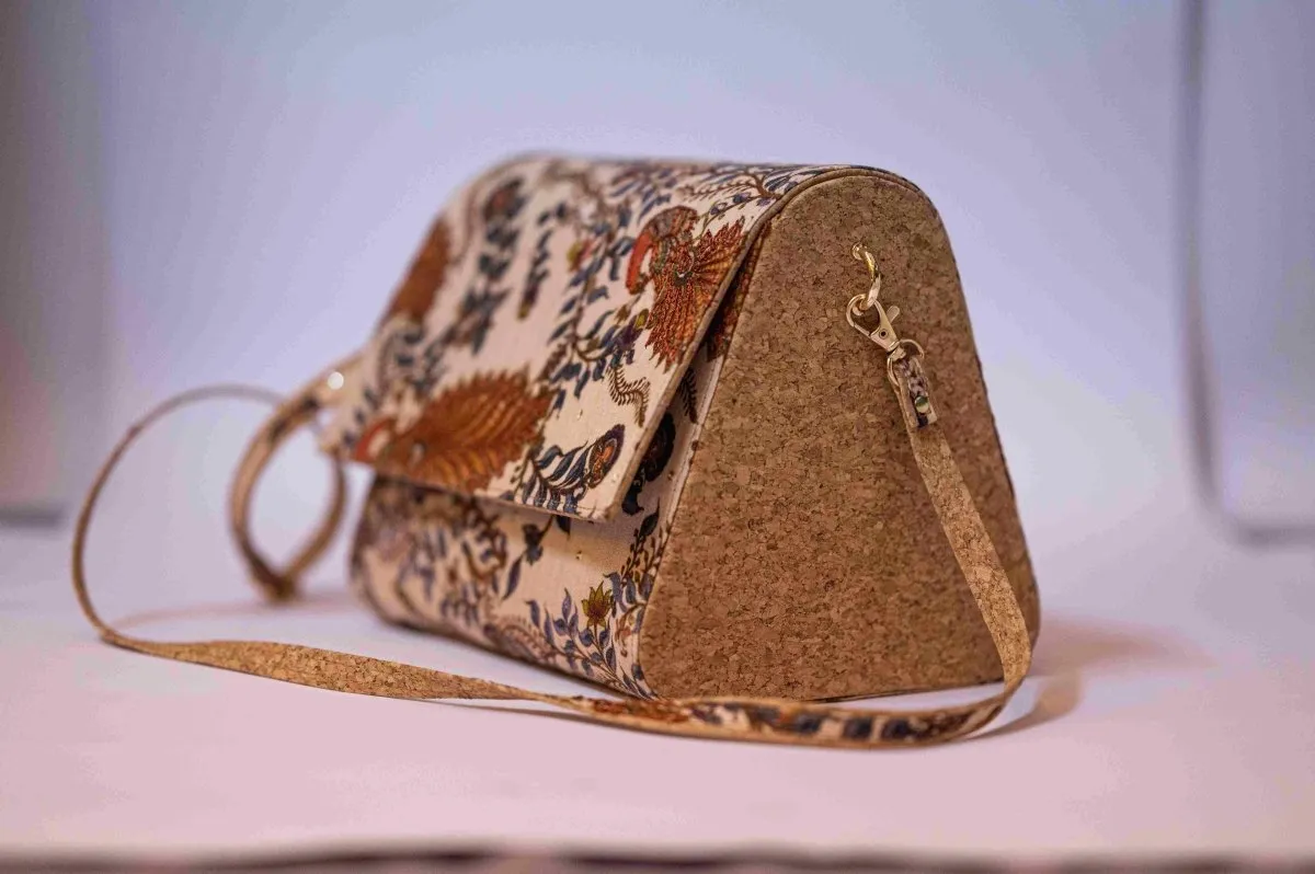 Kiah Crossbody Bag | Vegan Leather Bag | Biodegradable Cork and Cotton