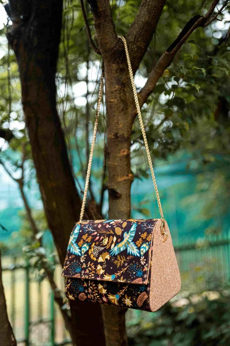 Kiah Crossbody Bag | Vegan Leather Bag | Biodegradable Cork and Cotton
