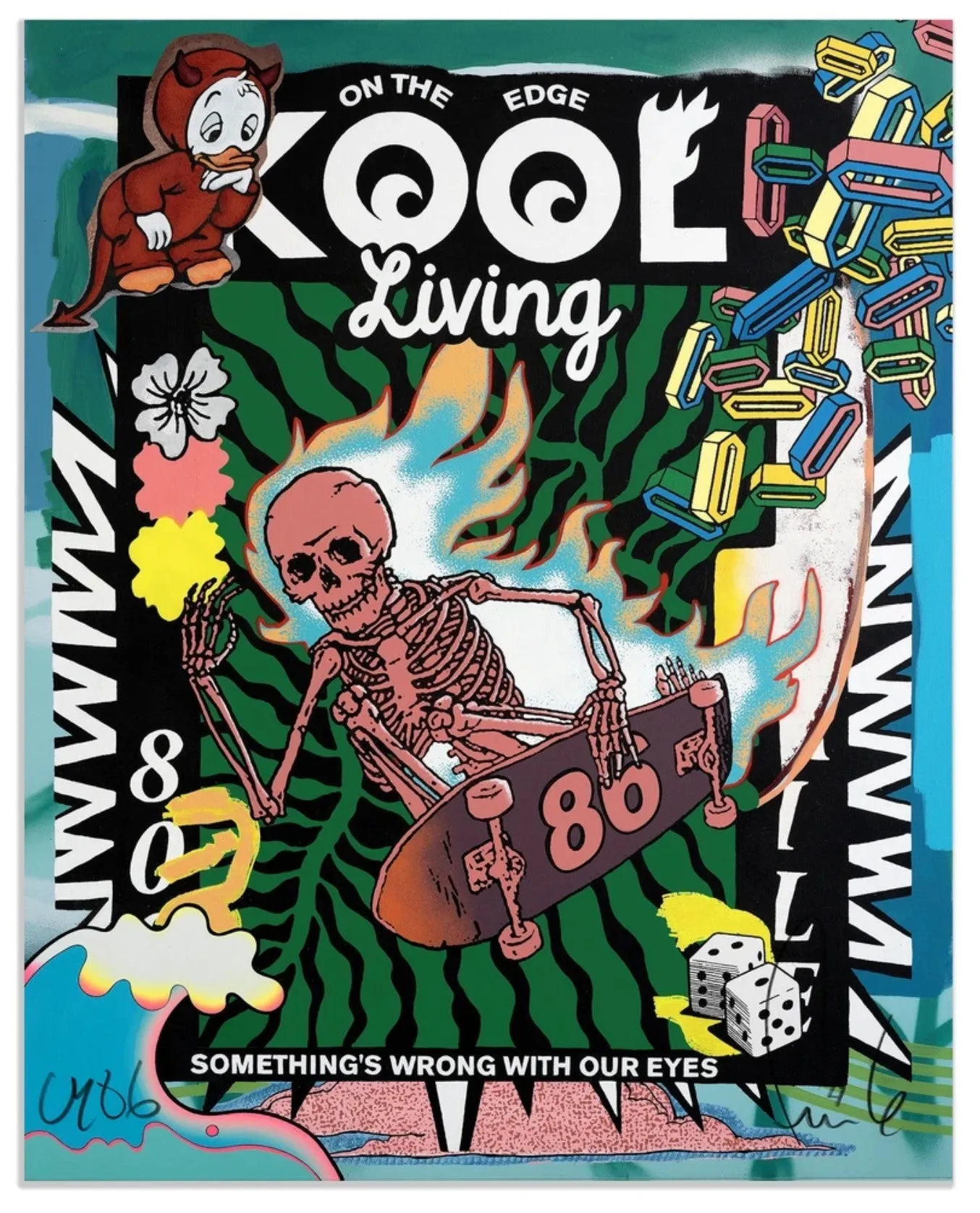 Kool Living Silkscreen Print by Faile