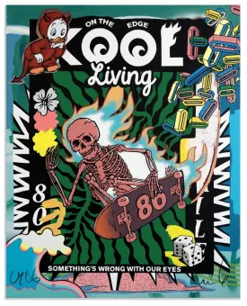 Kool Living Silkscreen Print by Faile