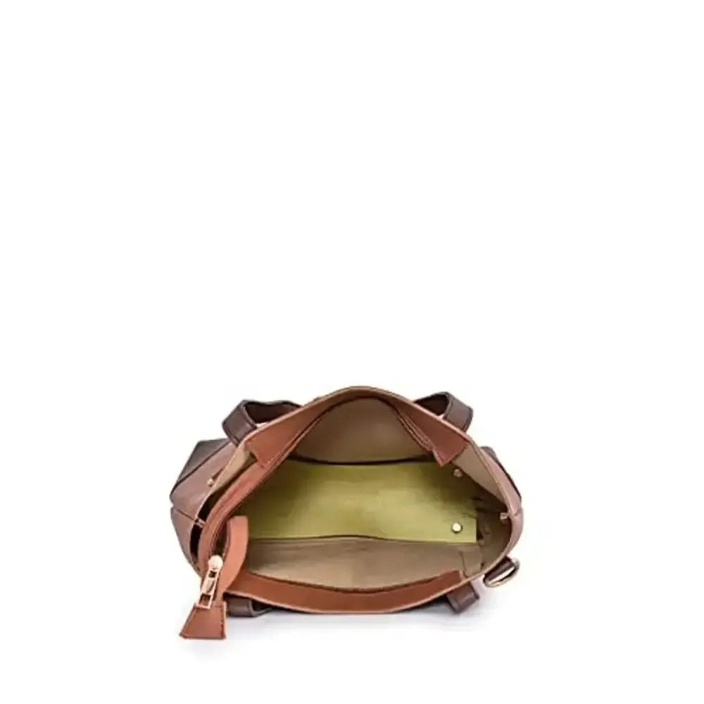 Krozilla Women Tan Stylish Premium Sling Bag with extra space