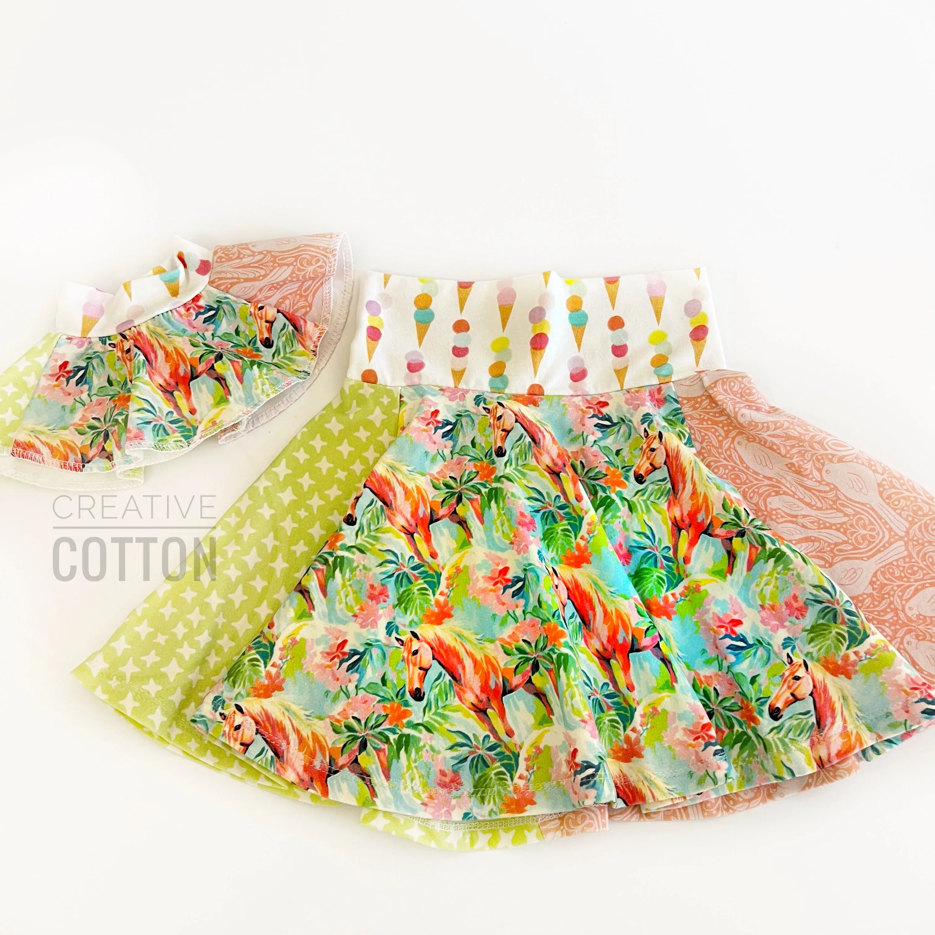 Lilly-Inspired Horses Twirl Skirt