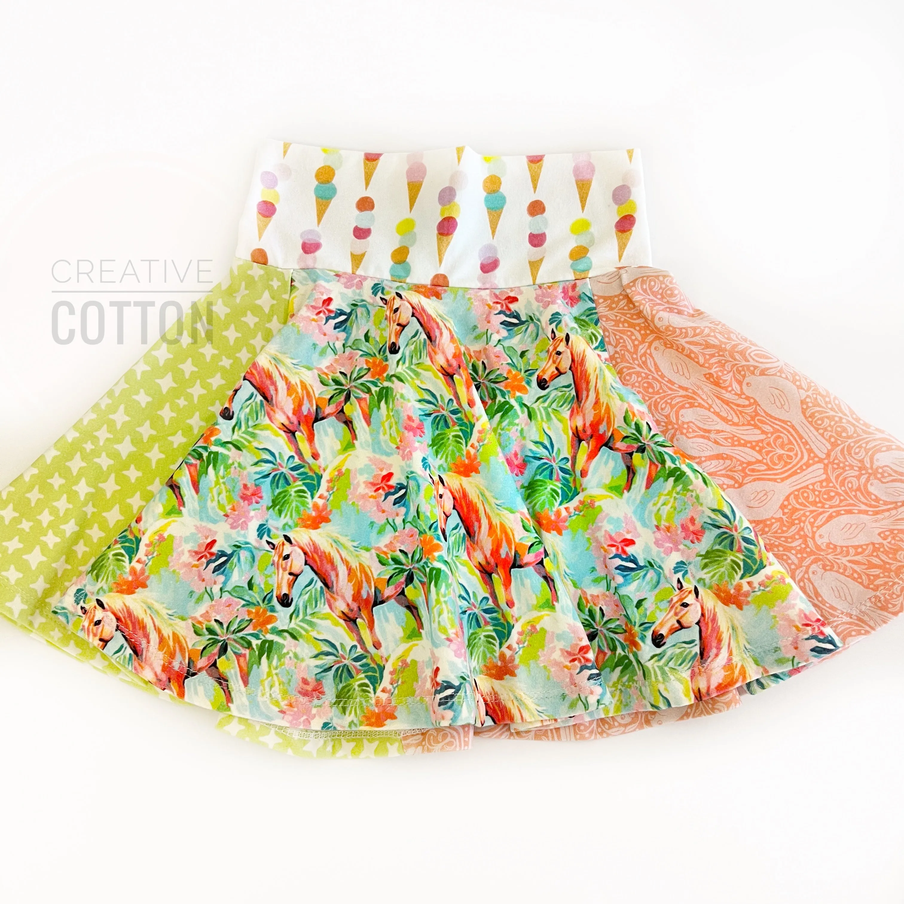 Lilly-Inspired Horses Twirl Skirt