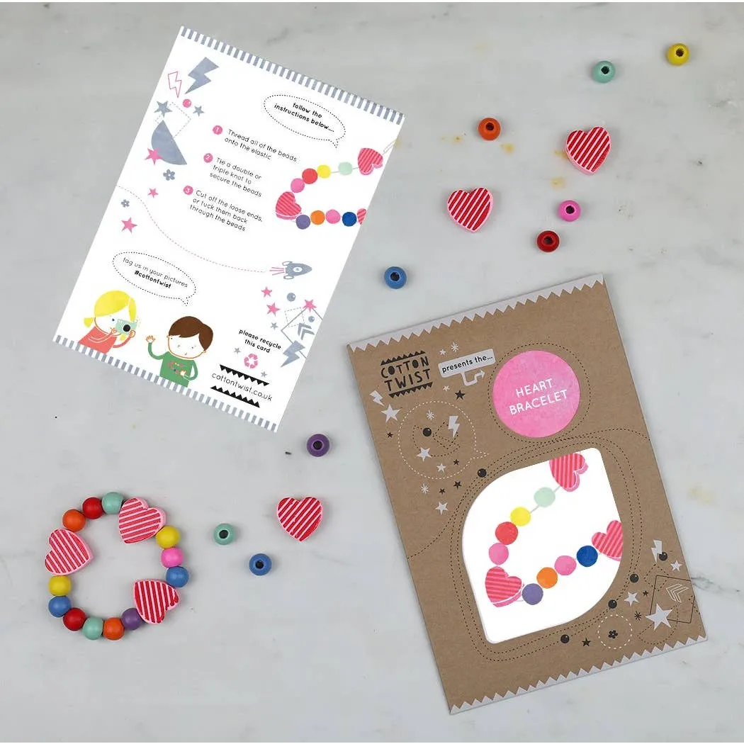 Make Your Own Heart Bracelet Kit by Cotton Twist