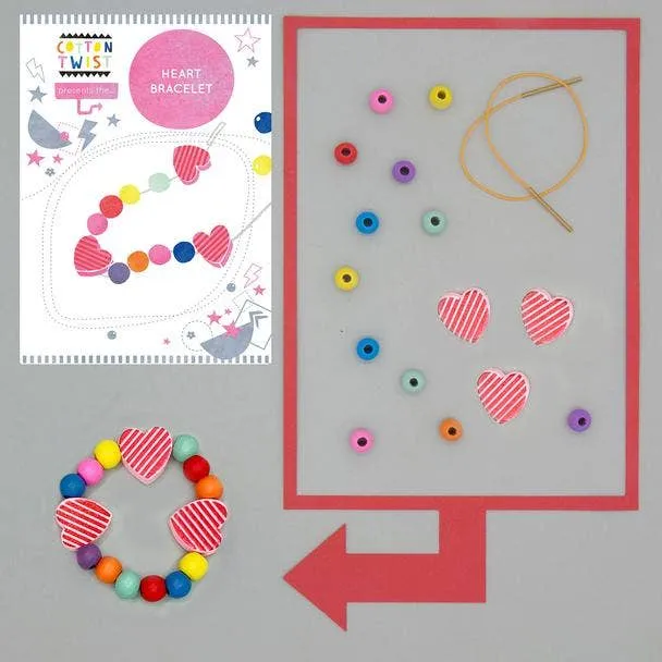 Make Your Own Heart Bracelet Kit by Cotton Twist