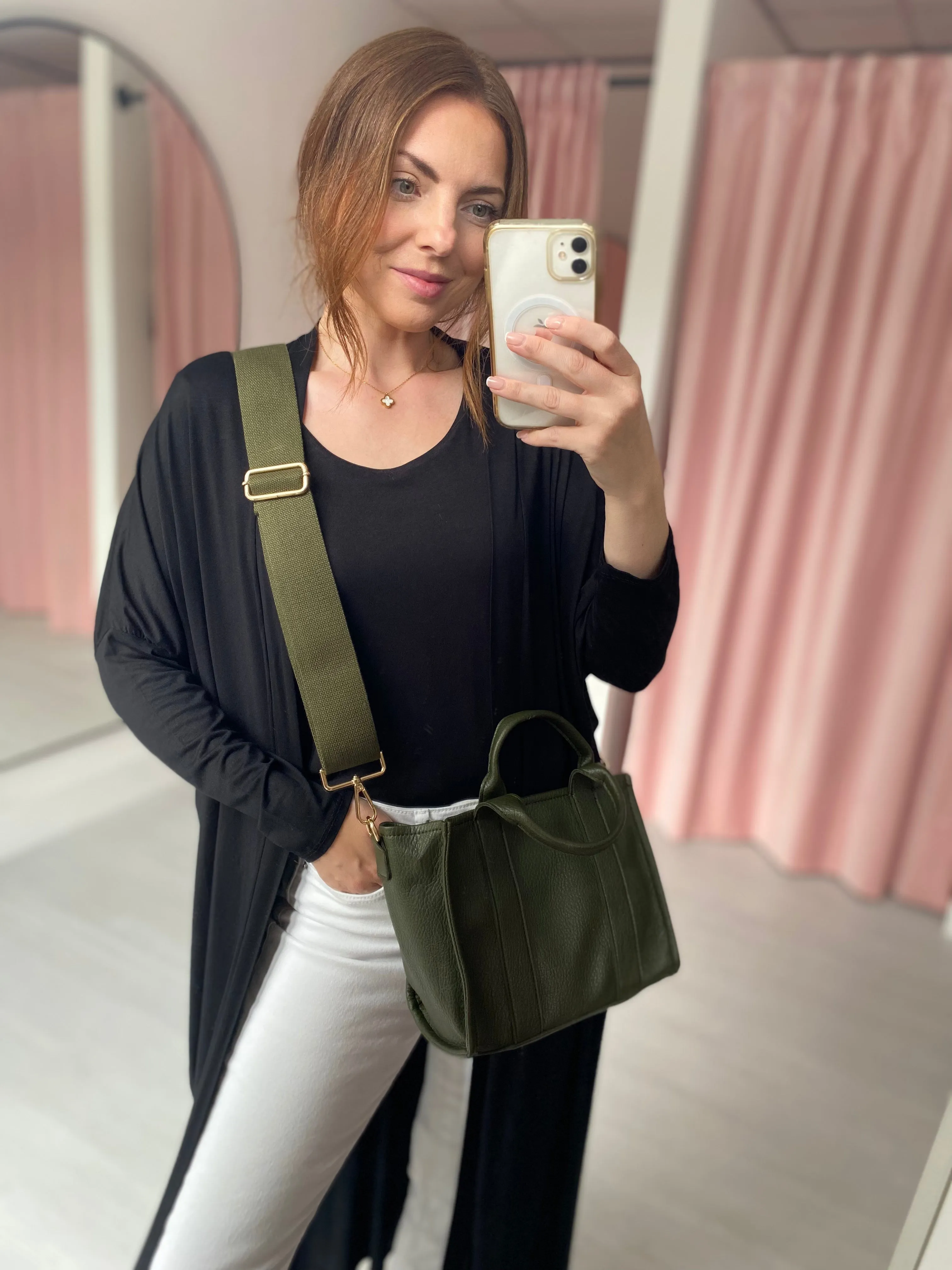 Mini Tote Bag - Forest Green
