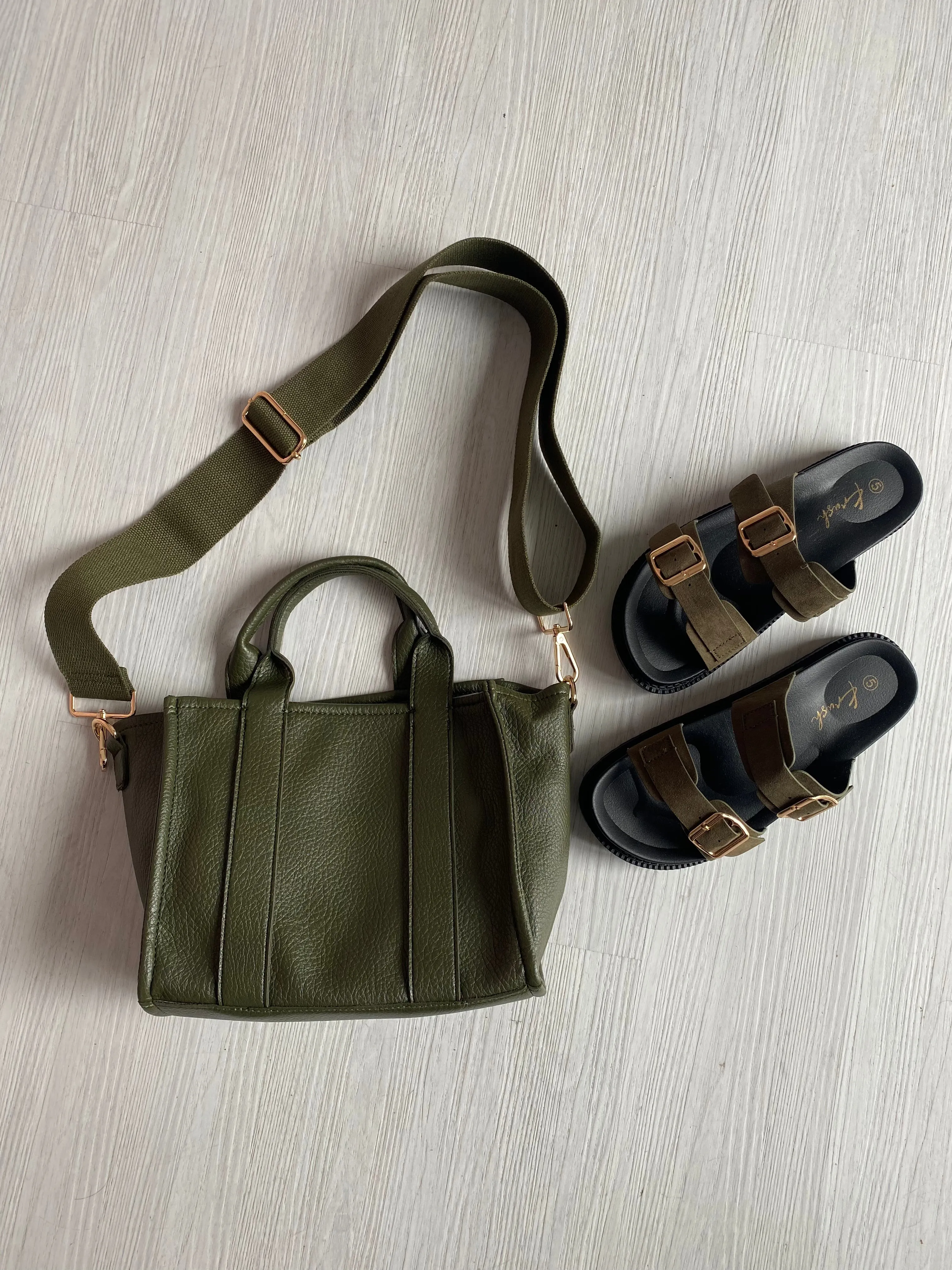 Mini Tote Bag - Forest Green